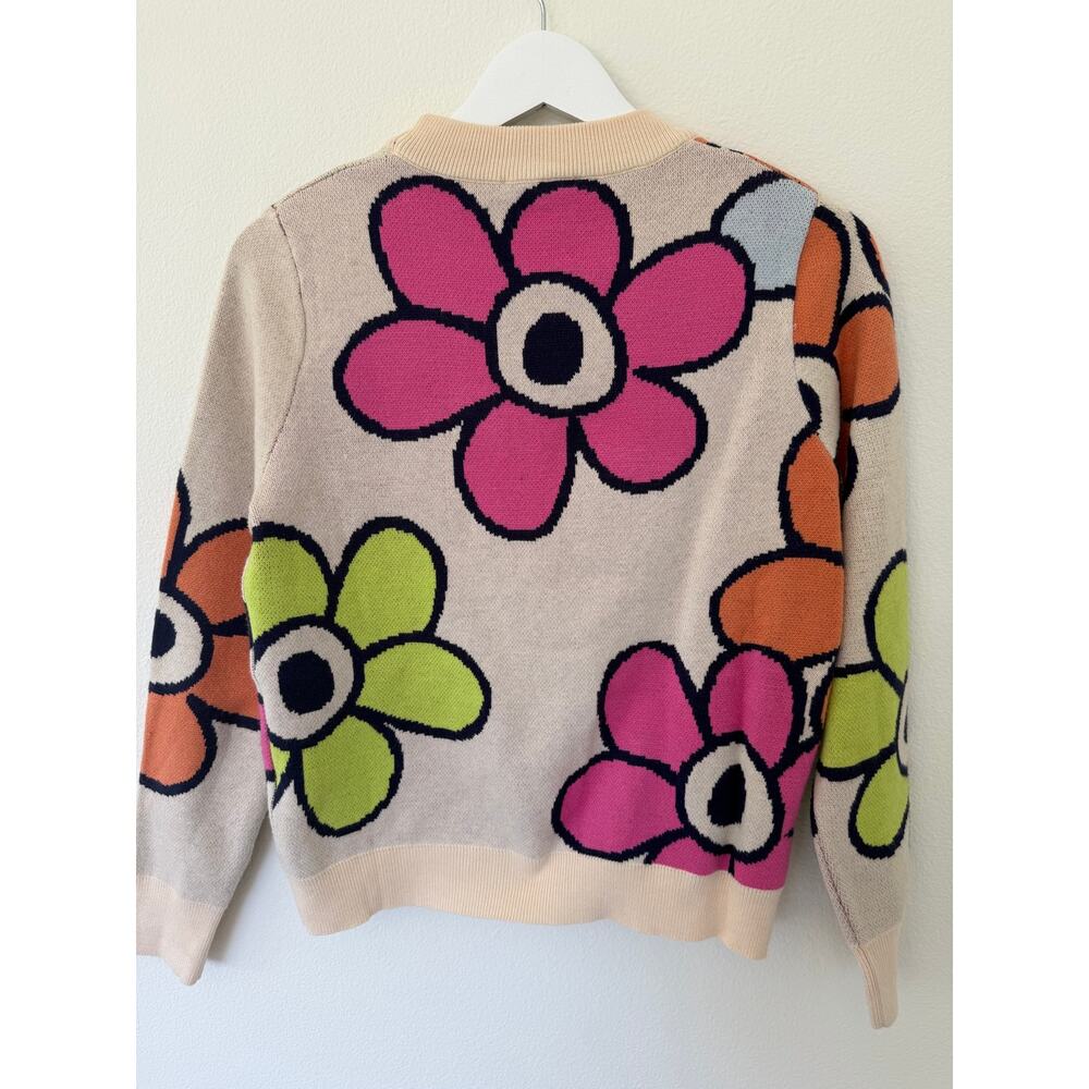 THML Floral Multi-Color Retro Sweater Size XS - Picture 9 of 9